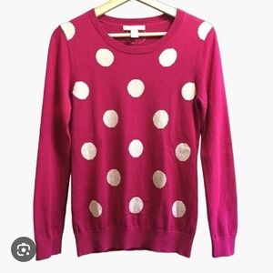 Banana Republic Polka Dot Sweater, Size Large